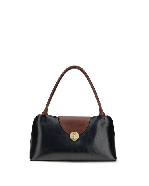 Versace Black Vivian Medium Shoulder Bag