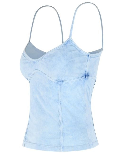 DIESEL Blue 'Ony' Light Stretch Cotton Tank Top