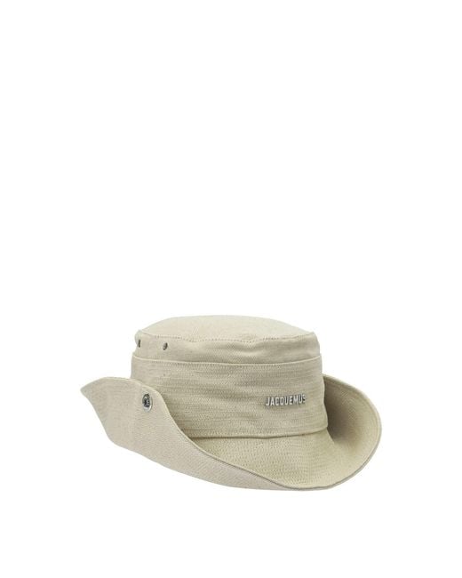 Jacquemus White "De Nîmes" Bucket Hat for men