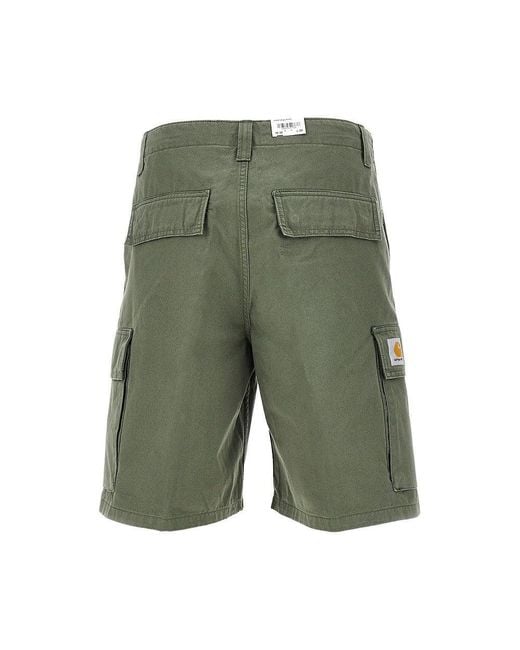 Carhartt Green 'Kade' Cargo Shorts for men