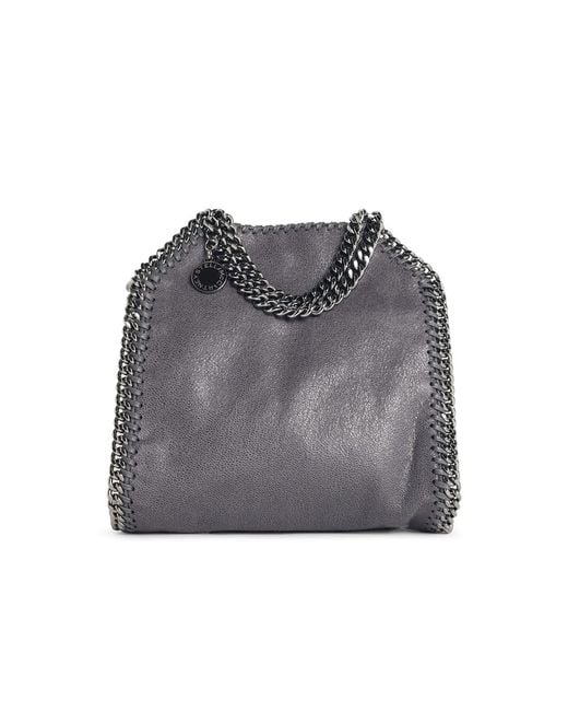 Stella McCartney Gray 'Falabella Tiny Tote' 'Shaggy Deer' Bag