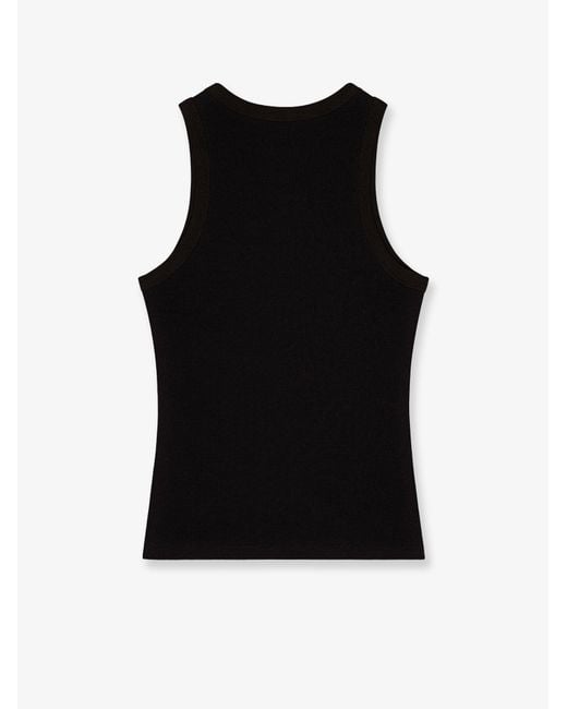 Givenchy Black Cotton Blend Tank Top