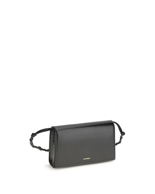 Jil Sander White Wallet Tangle Calf Leather