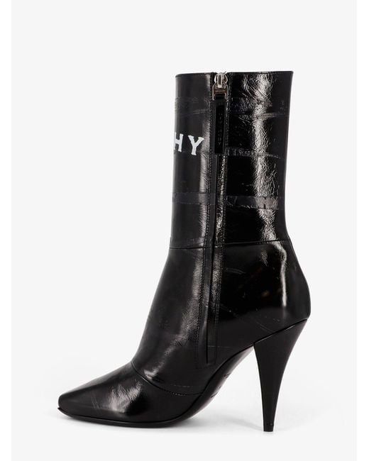 Givenchy Black Heeled Ankle Boots 'Square'