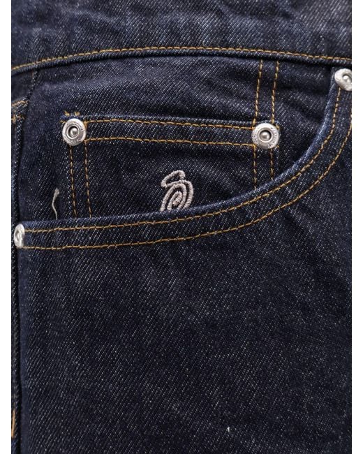 Stussy Blue New Classic Regular Fit Jeans for men