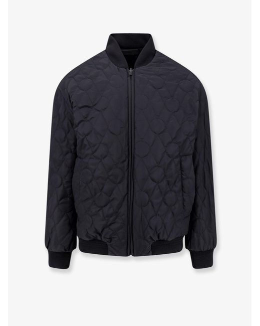 Hevò Black Castro Cotton Bomber Jacket for men