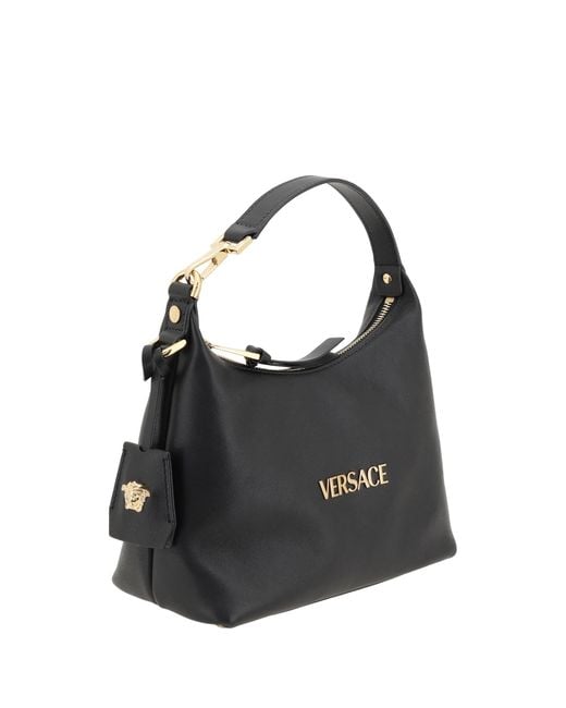 Versace Black Hobo Handbag
