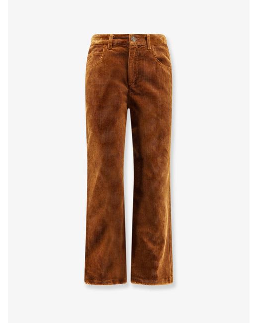 Isabel Marant Brown Marant Etoile Ruthie Corduroy Trousers