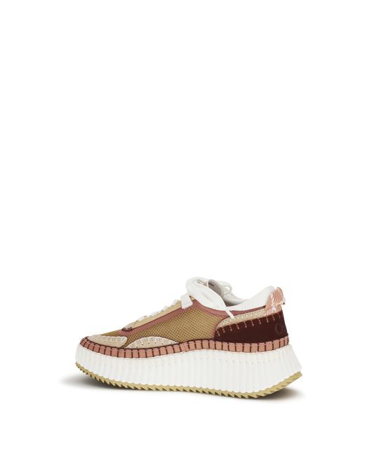 Chloé White Chloé Nama Sneakers