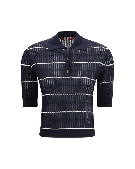 Max Mara Blue Polo Gallo