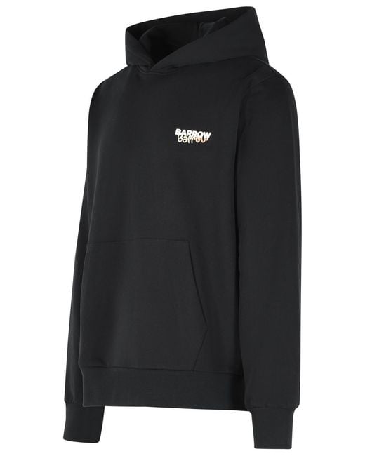 Barrow Black Cotton Sweatshirt for men