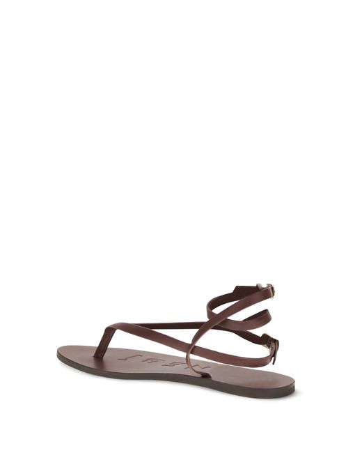 Manebí White Leather Sandals