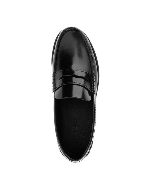 Bianco Black 'Biagreg' Leather Loafers for men