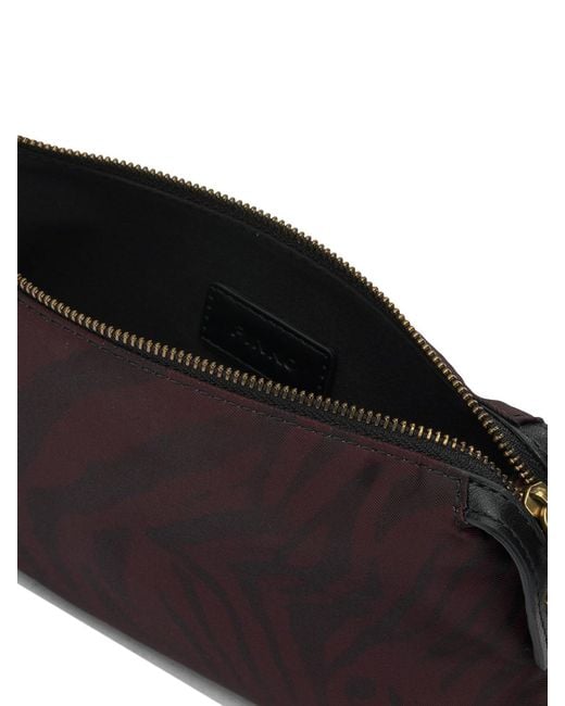 Pinko Purple Bordeaux Polyamide Pouch