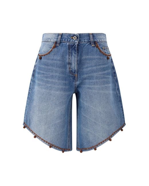 Ella Blue Bermuda Shorts