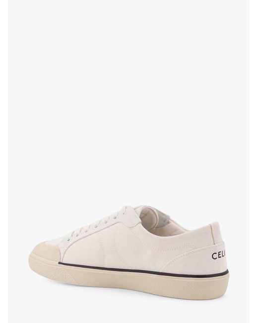 Céline White Triomphe Canvas Sneakers