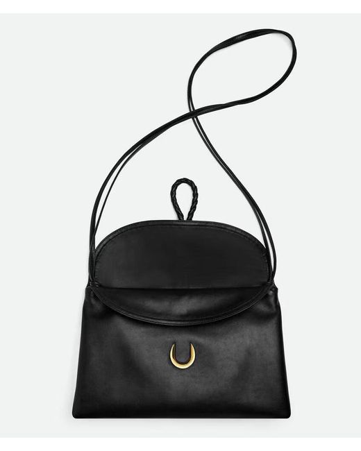 Bottega Veneta Black Liberta Crossbody Bag