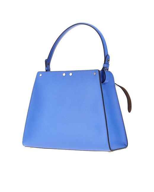 Fendi Blue Leather Medium Way' Bag