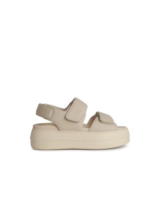 Hogan White H680 Ivory Leather Sneakers