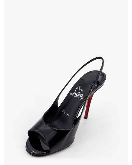 Christian Louboutin Black Sofia Z Patent Leather Sandals