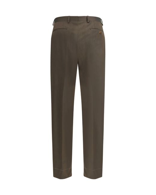 Brioni Gray Trousers Capri for men