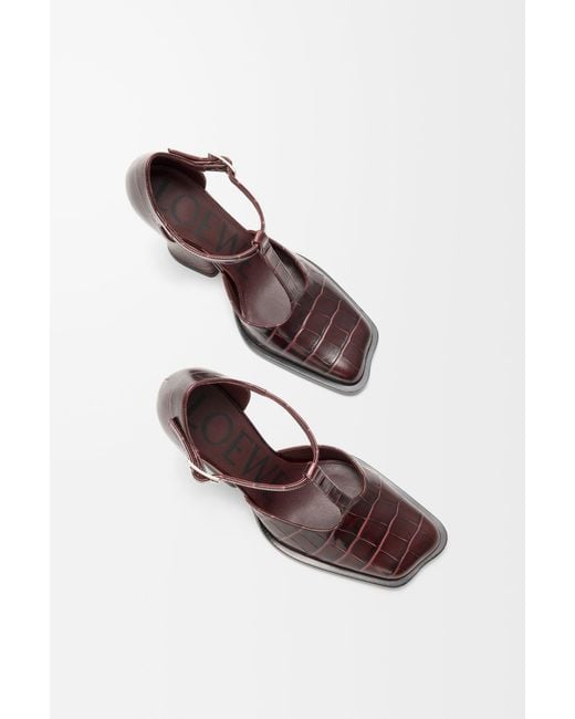 Loewe White "T-Bar Onda" Heeled Shoes