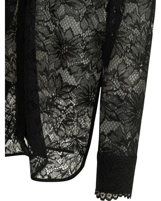 Max Mara Black Casual Lace Shirt
