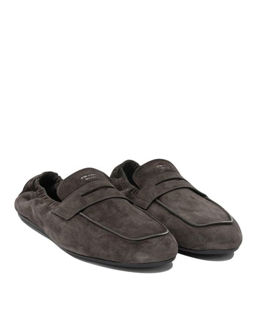 Prada Brown Shuffle Loafers for men