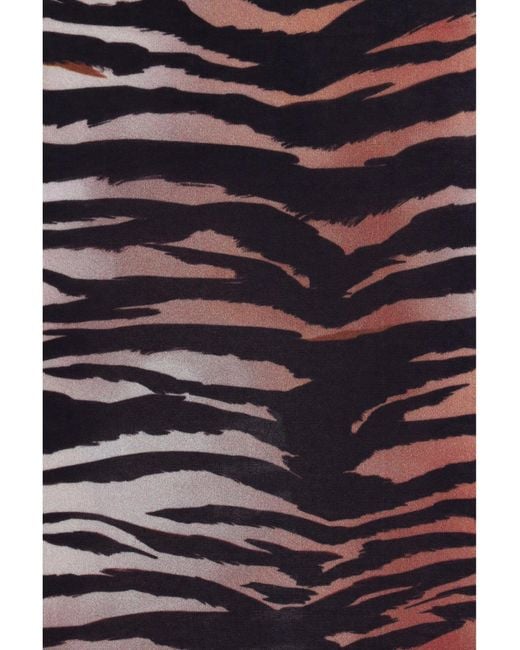 Pinko Purple Dress Tiger Print