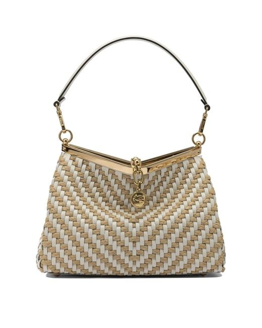 Etro White Small "Vela" Shoulder Bag