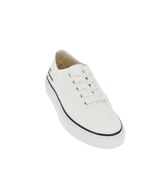 Jacquemus White 'Féfé' Cotton Sneakers for men