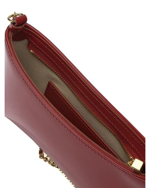 Jacquemus Red "le Petit Bisou Chaine" Small Shoulder Bag