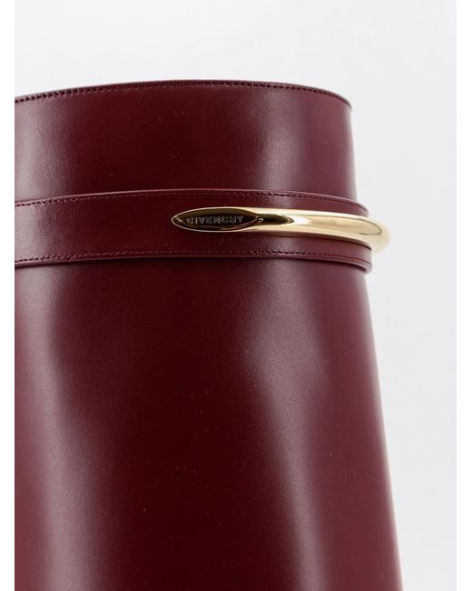 Givenchy Red Shark Leather Boots