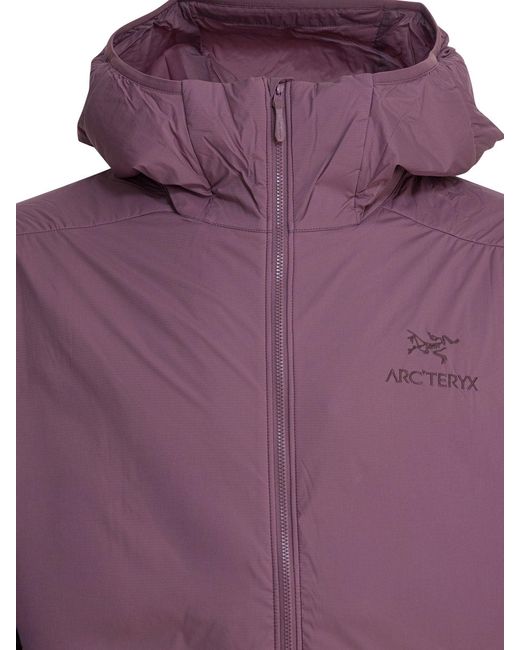 Arc'teryx Purple "Atom Hoody" Jacket for men