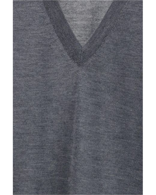 Loulou de Saison Gray Cashmere Sweater Julio Anthracite
