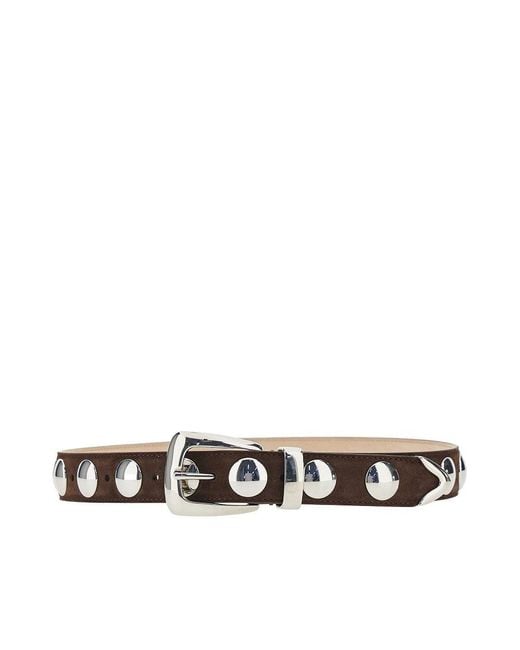 Khaite Multicolor 'Benny' Suede Leather Belt