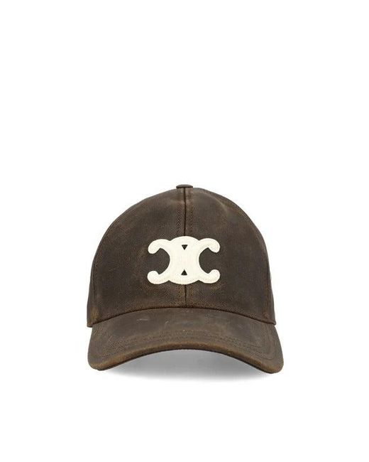 Céline Brown Triomphe Trucker Hat for men