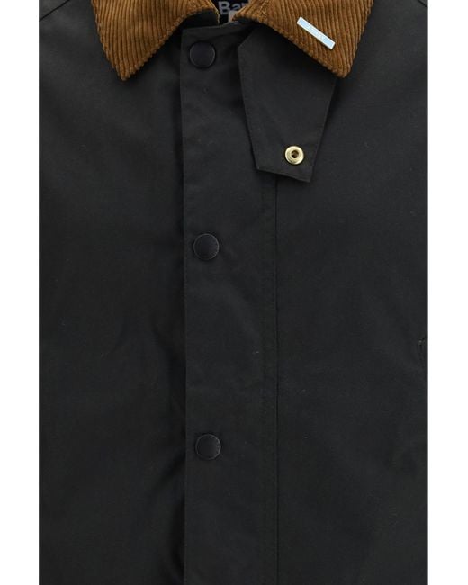 Barbour Black Ashby Wax Jacket Sage for men