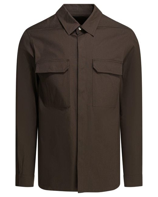 Rick Owens Brown Cotton Jacket for men