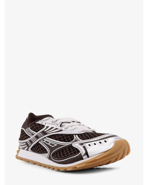 Bottega Veneta White Technical Fabric Low-Top Orbit Sneakers