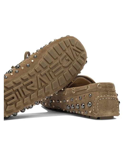 Strategia Brown Leather Loafers