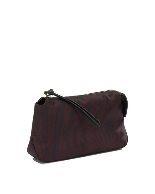 Pinko Purple Bordeaux Polyamide Pouch