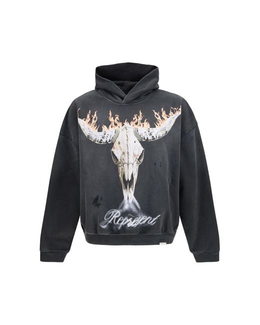 Represent Black Hoodie British Cowboys for men