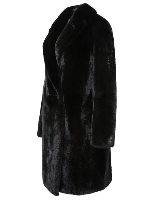 Blancha Black Long Mink Fur