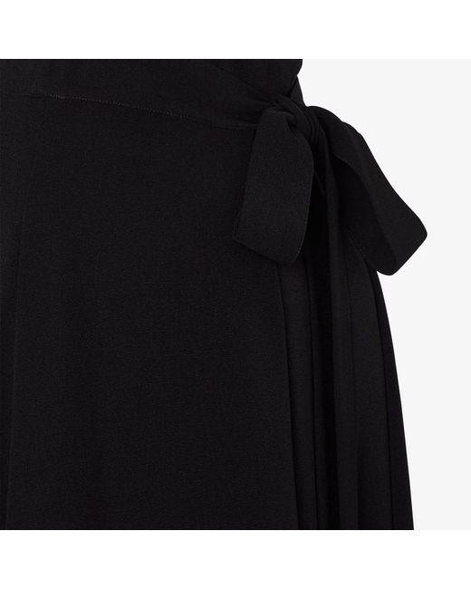 Fendi Black Silk Skirt