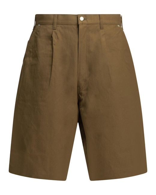 Comme des Garçons Green Formal Cotton Shorts