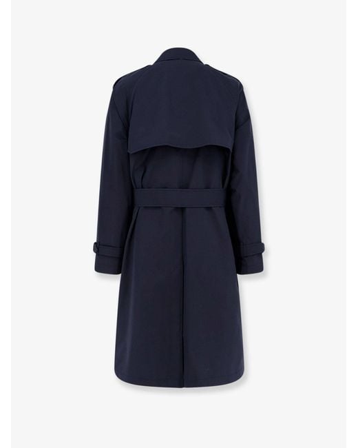 Burberry Blue Highbury Cotton Blend Trench for men