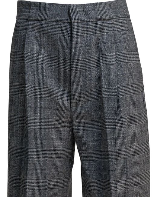Sa Su Phi Gray Wool Silk Trousers