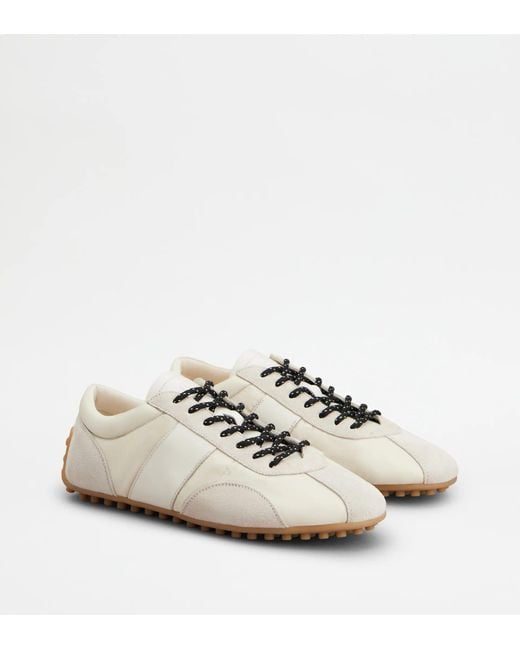 Tod's White "T-Marathon" Sneakers