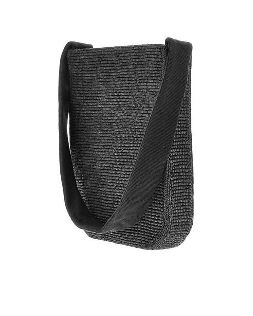 The Row Black 'Lori' Woven Raffia Bag
